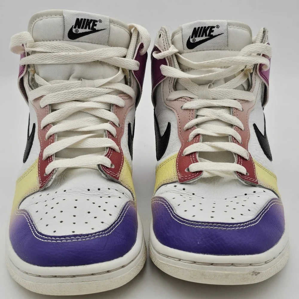 Nike Dunk High Womens 7.5 Multicolor Gradient FD0802-100 Athletic Sneakers - Picture 7 of 12